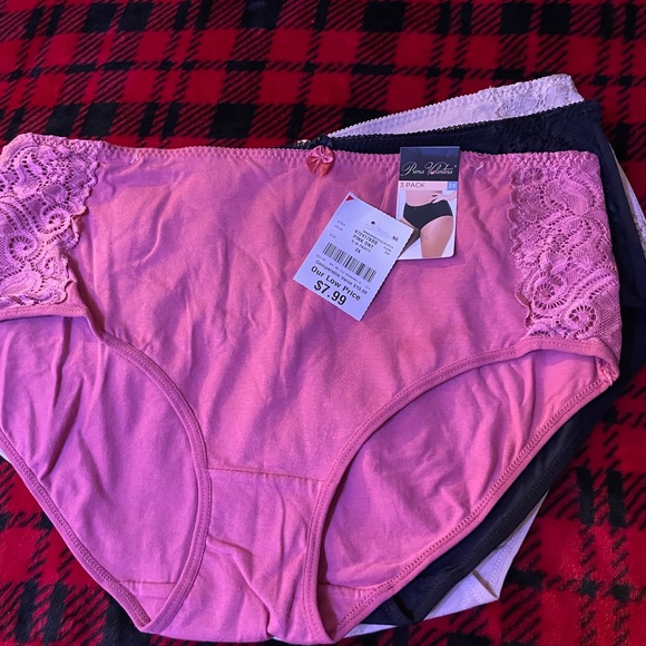 Prima Valentina Women's Black Panties 3 Pack - Picture 2 of 3